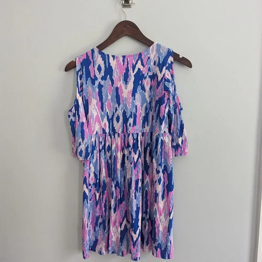 Girls Lilly Pulitzer Purple Ikat Dress XL 12-14 Years